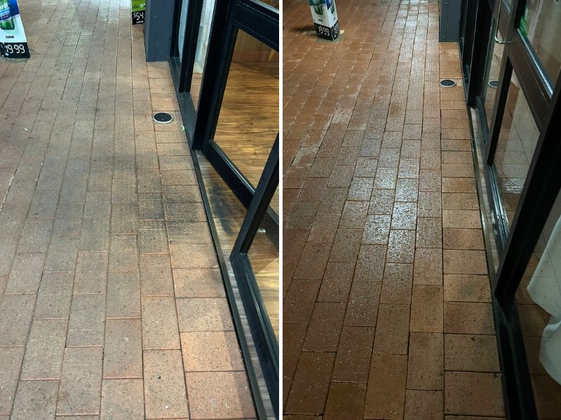 Perth Commercial Pressure Cleaning Before And After