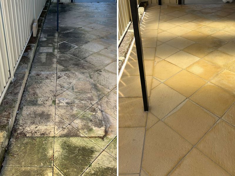 Perth Commercial Pressure Cleaning Before And After