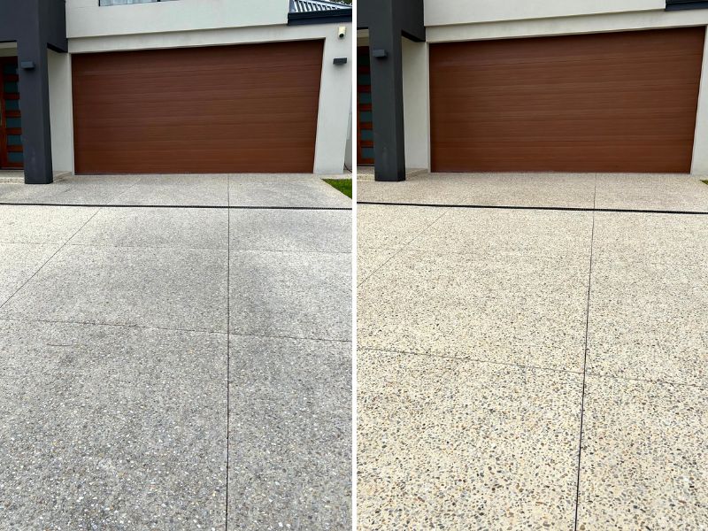 Perth Driveway Cleaning Before And After