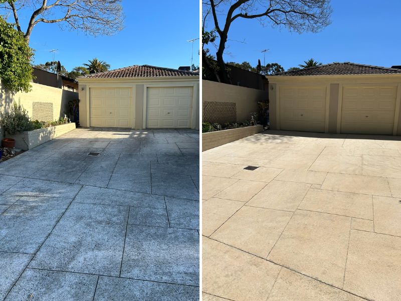 Perth Residential Pressure Washing Before And After