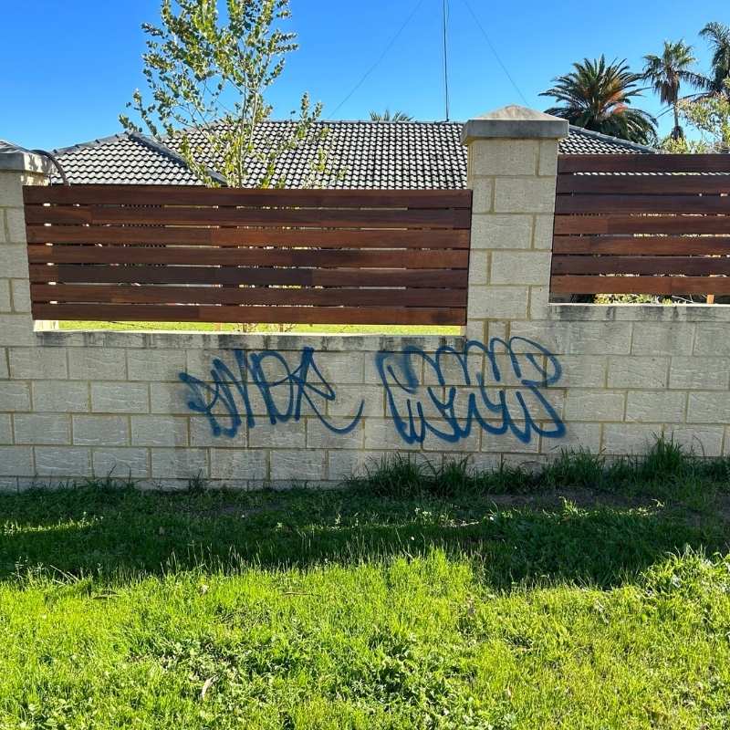 Perth Graffiti Removal Before