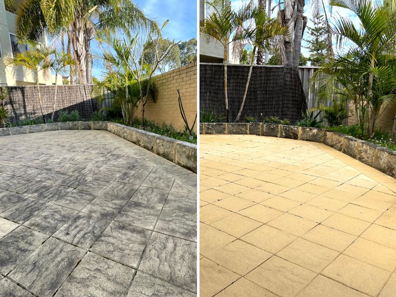 Perth Residential Pressure Cleaning Before And After