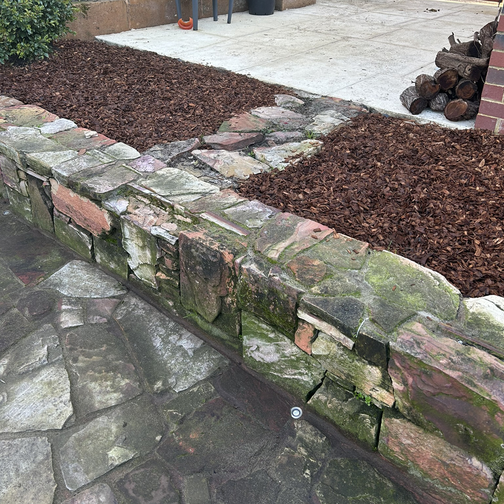 Kimberley Stone Before clean and seal